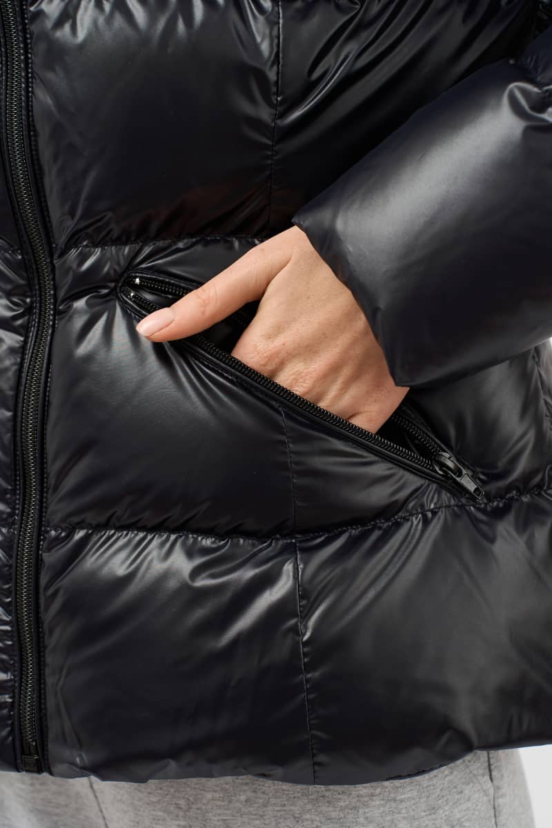 Giacca donna NERO LUCIDO - immagine 14