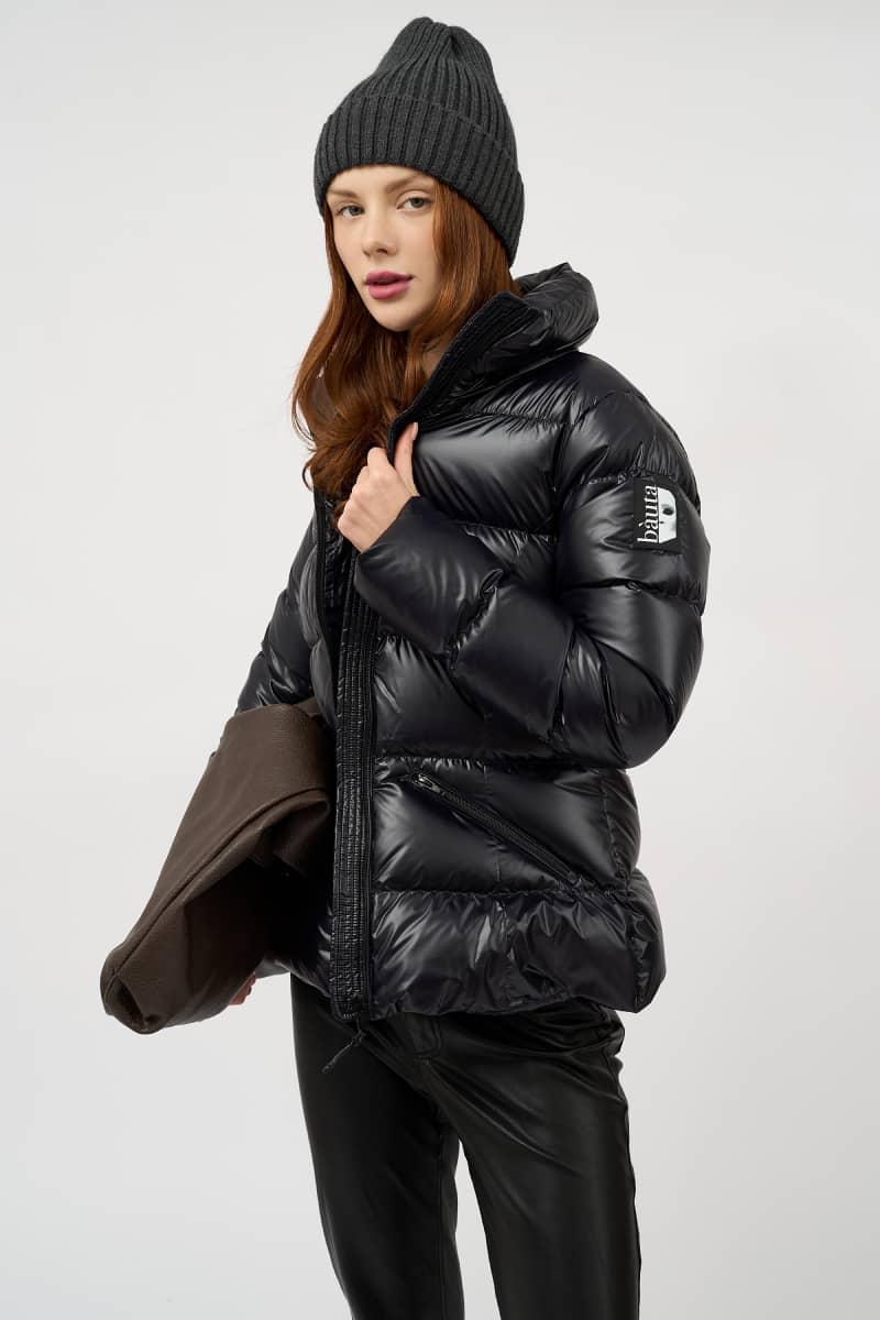 Giacca donna NERO LUCIDO - immagine 24