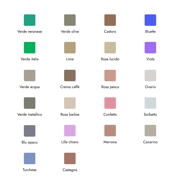 Altri colori disponibili